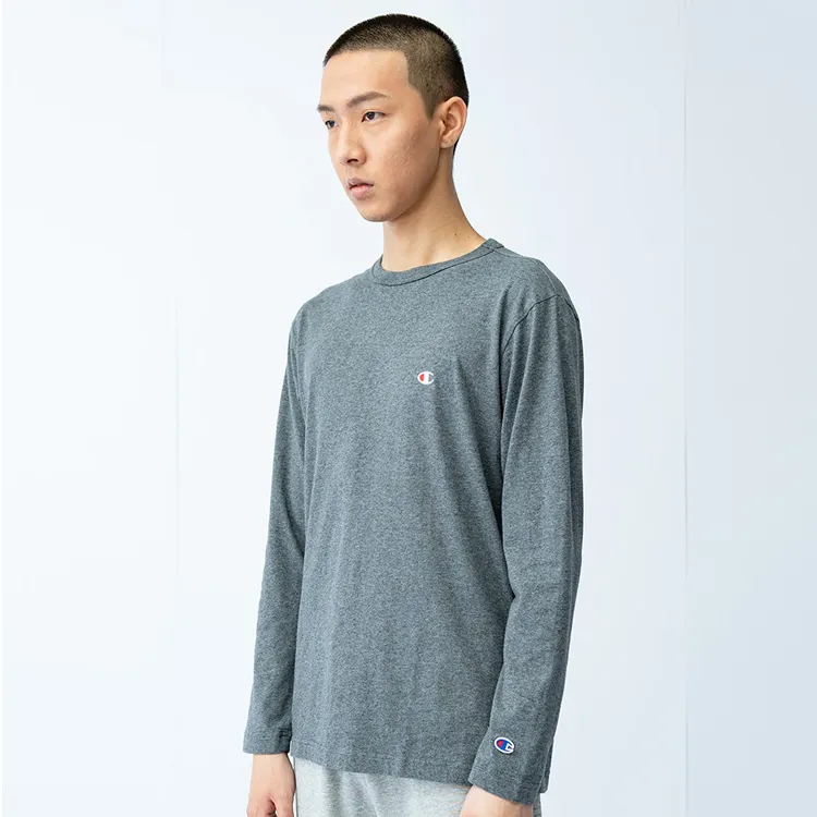 Champion Long Sleeved T Shirt Japan Version Men's Gray-1