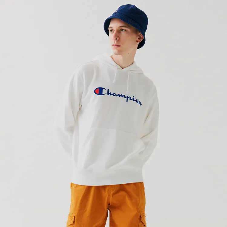 Champion Sweatshirt Japan Version Men's White-4