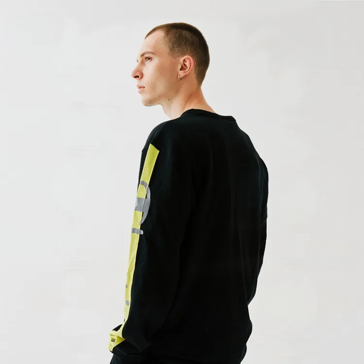 Champion Long Sleeved T Shirt US Version Men's Black-5