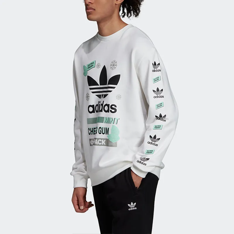 Adidas Originals Sweatshirts Men White-4
