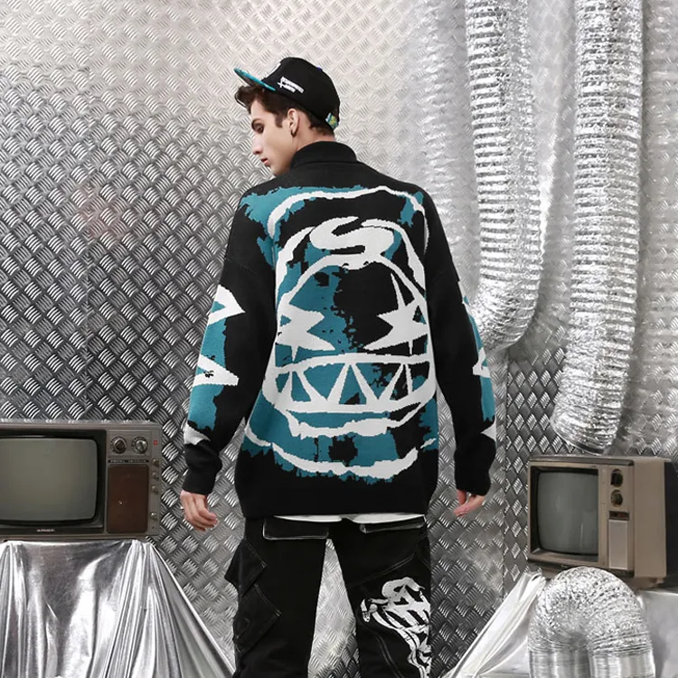 GENANX Sweaters Unisex Black-4