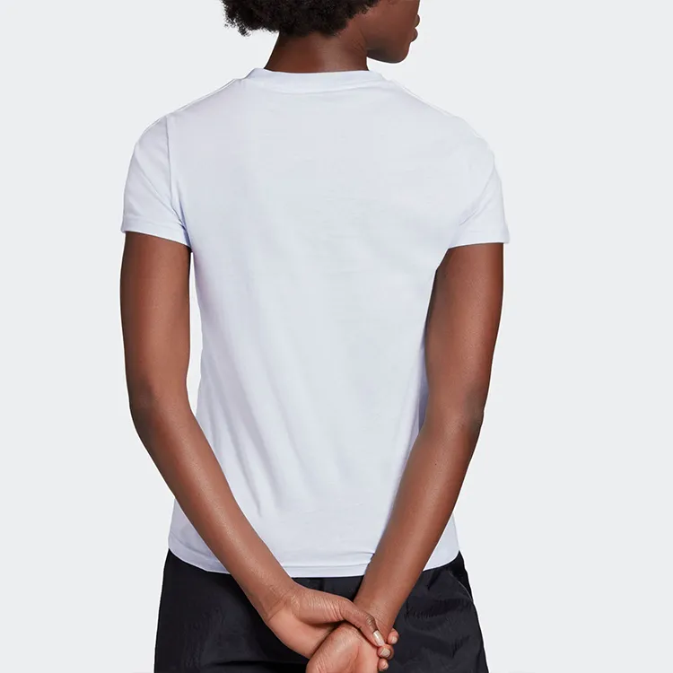 Adidas Set in Sleeve T Shirt Women's Light Blue-3
