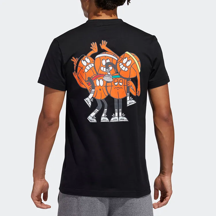 Adidas T Shirts Men Black-3