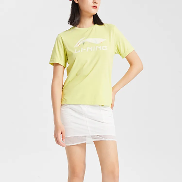 LINING T Shirts Women's Light Sprout Green-2