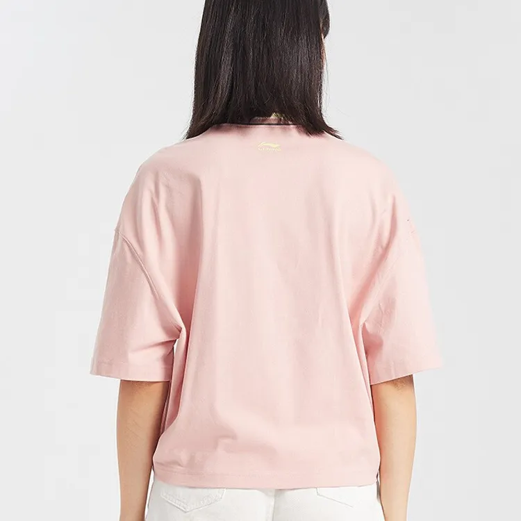 LINING Sports Fashion Collection T Shirts Women's Misty Rose Pink-5