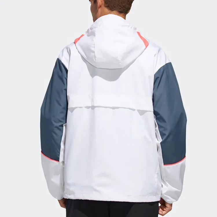 adidas W.N.D. Sports Stylish Hooded Jacket White-3