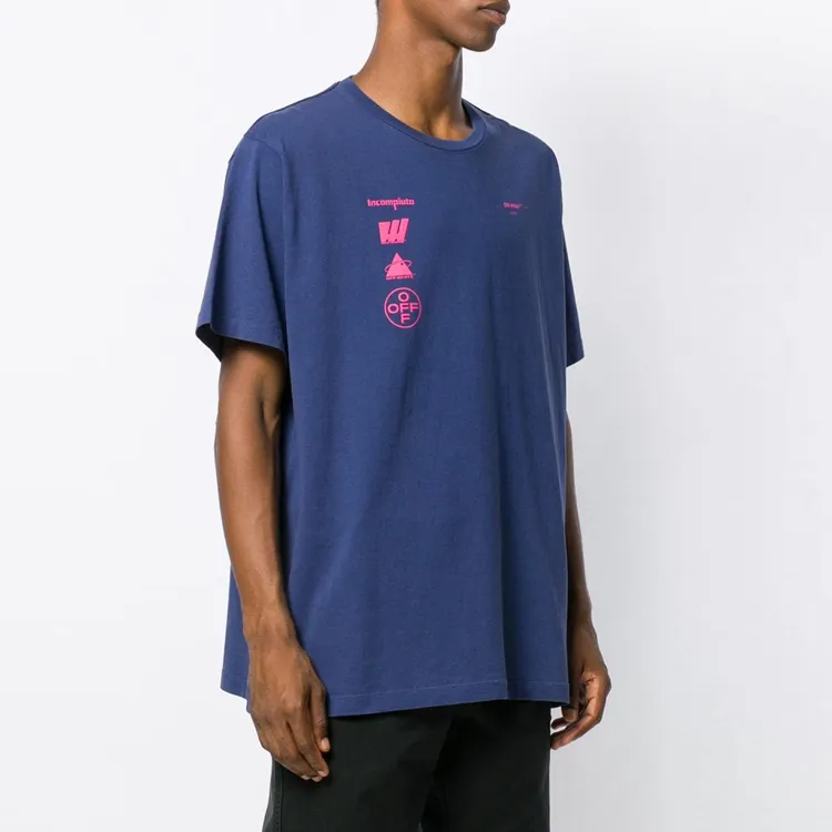 OFF WHITE FW20 T Shirts Men Blue-4