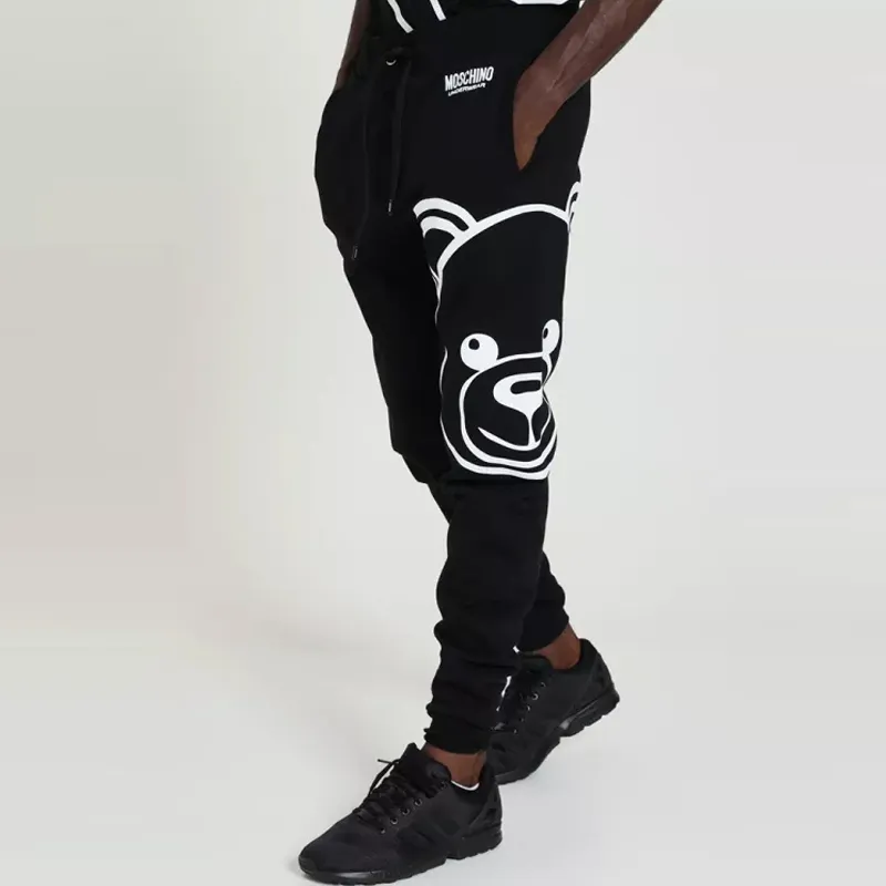 MOSCHINO Knitted Sweatpants Men Black-6