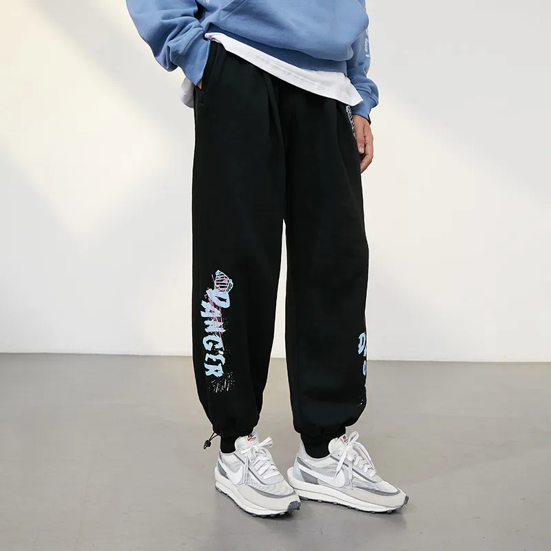 DANGEROUSPEOPLE Knitted Sweatpants Unisex Black-2