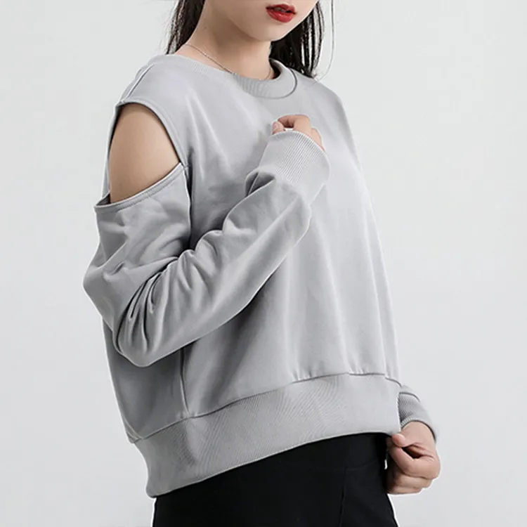 PUMA Sweatshirts Women's Light Gray-3