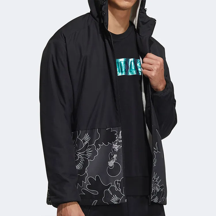 Adidas Aop Block Jacket Men's Black-3