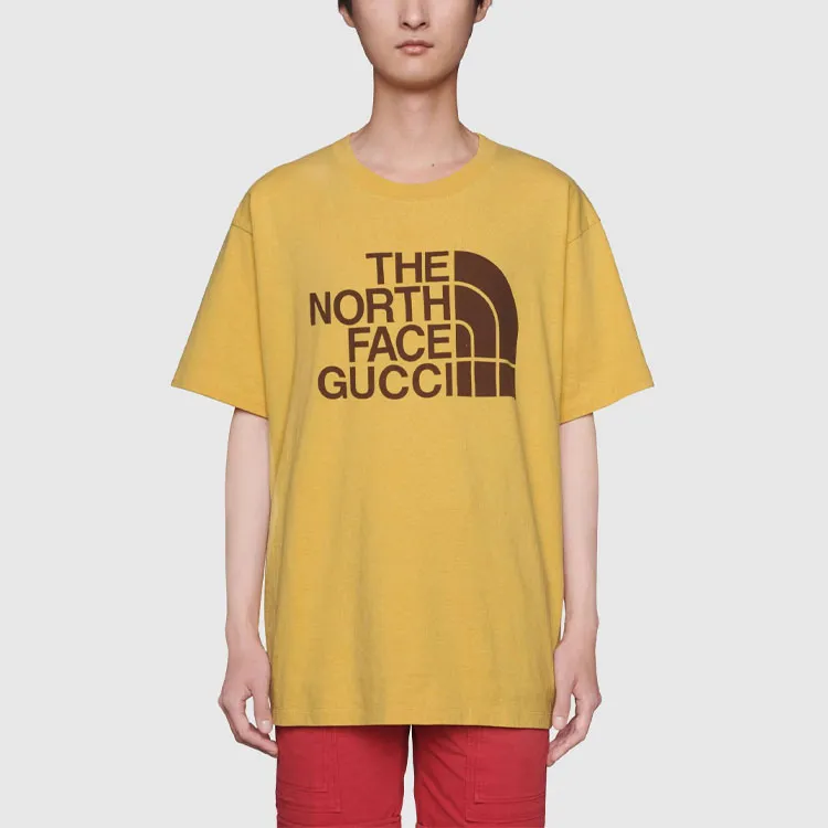 GUCCI X The North Face T Shirt Men's Light Yellow-1