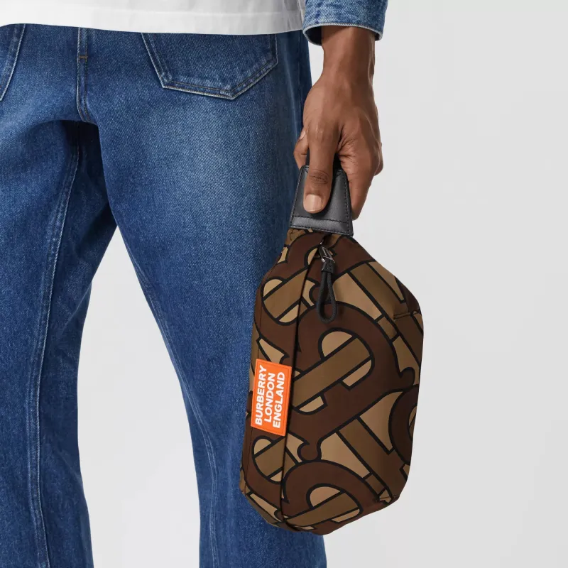 Burberry Leather Sling Bag Shoulder Bag Crossbody Bag Fanny Pack Regular Men's Saddle Brown-7