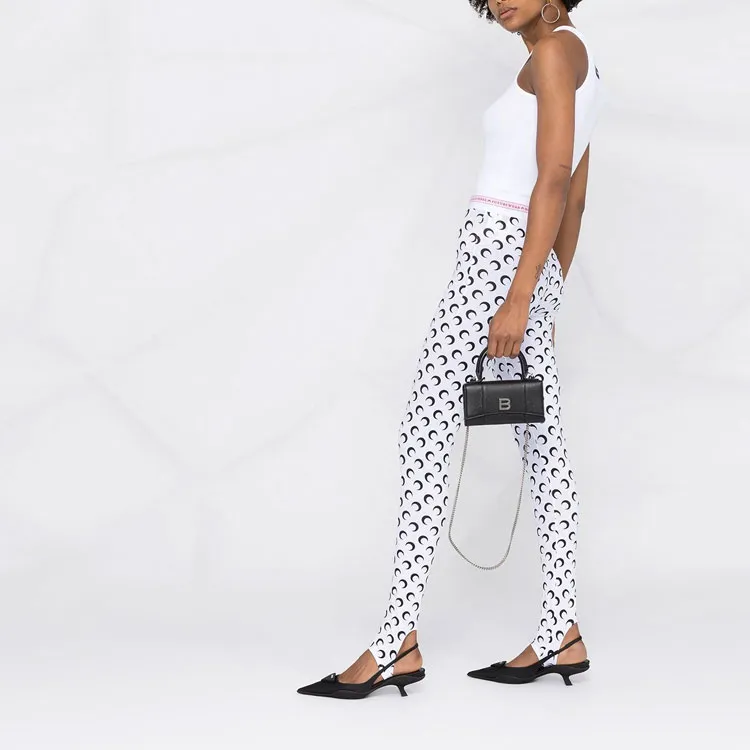 marine serre Crescent Moon Print Leggings-5