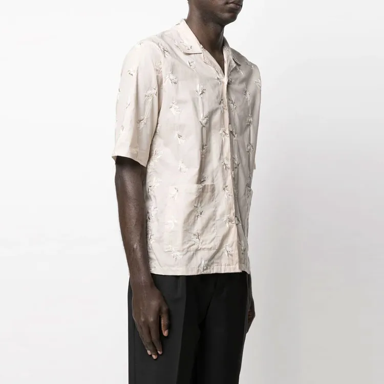 Needles Plant Embroidered Cabana Shirt-3