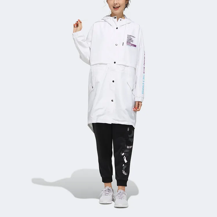 Adidas Neo Trench Coats Women's White-2