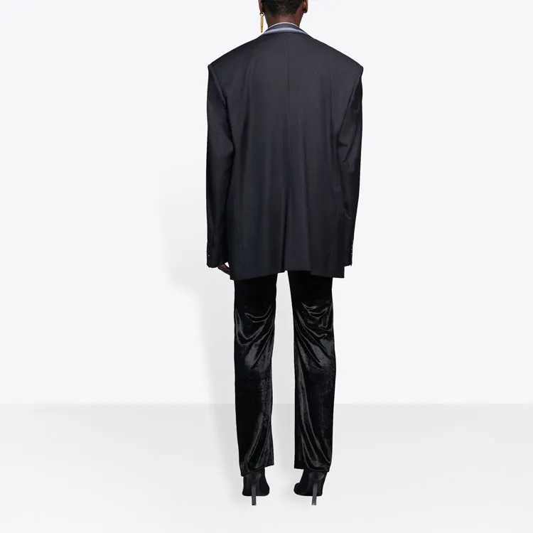 Balenciaga Business Suit Coat Unisex Black-4