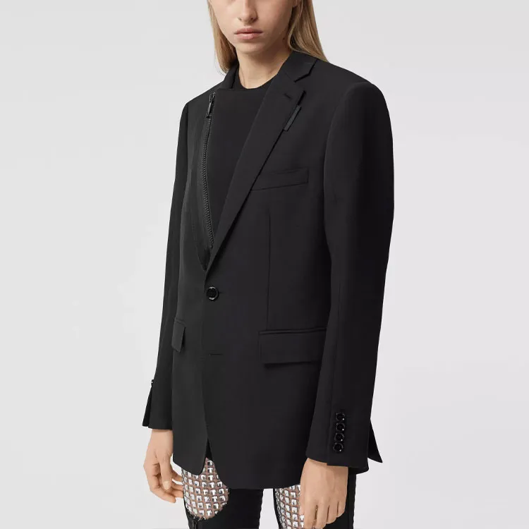 Burberry Business Suits Coats Women's Black-4