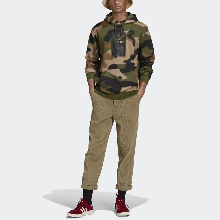 Adidas Originals Sweatshirts Men Green Camouflage-1