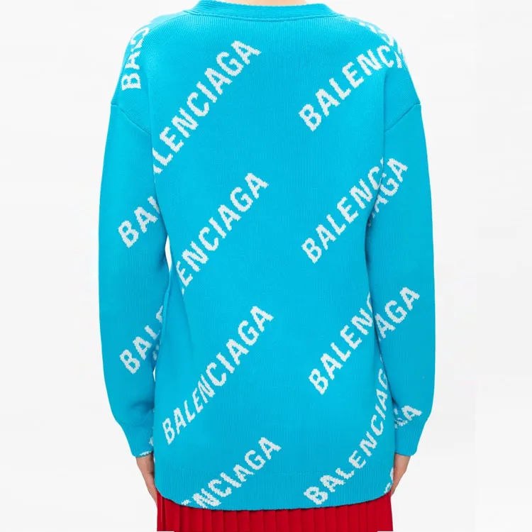 Balenciaga Knitwear Women's Sky Blue-4