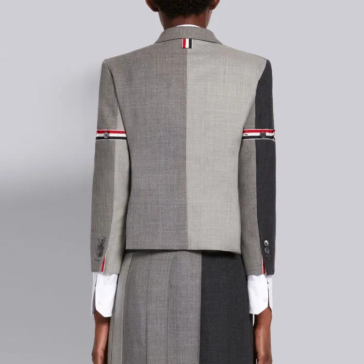 THOM BROWNE Fun Mix Panelled Blazer-2