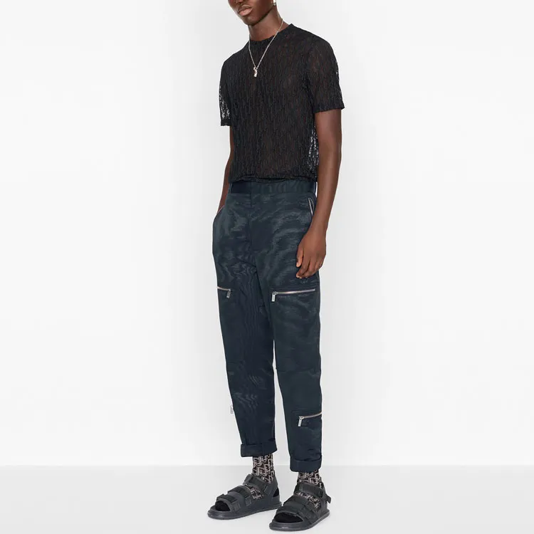 DIOR Quarterly New Products T Shirt Men's Dark Blue-4