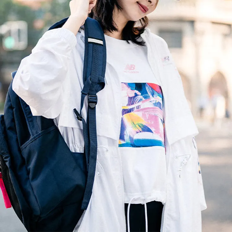 New Balance Drop Shoulder Sleeve T Shirt Women's White-4