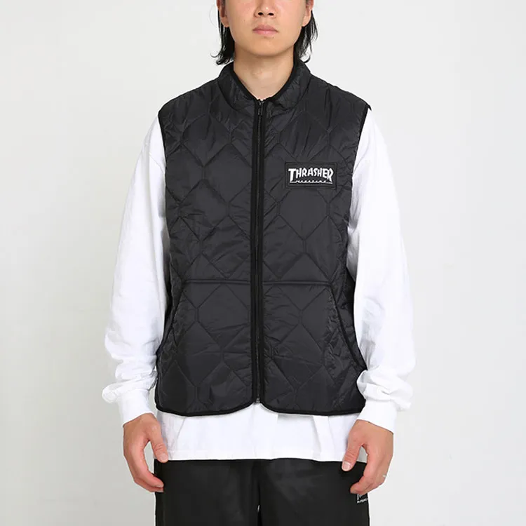 Thrasher Vest US Version Unisex Black-3