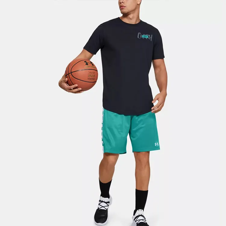 Under Armour Wordmark Basketball Shorts Men Green-3
