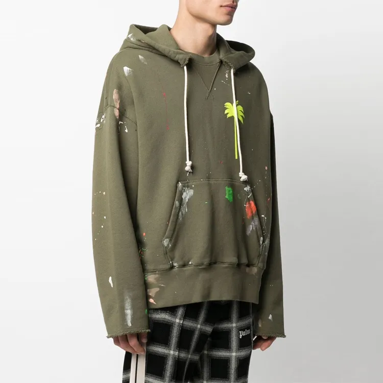 PALM ANGELS Painted Raw Cut Hoodie-3
