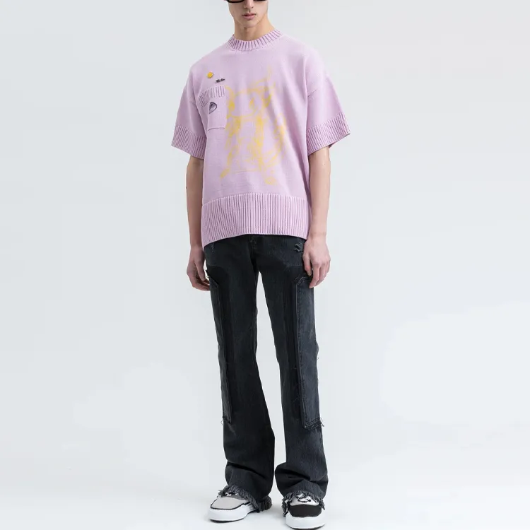 WE11DONE Sweaters Unisex Pink-3