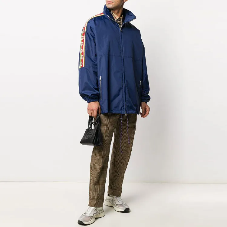 GUCCI Jackets Men Blue-3