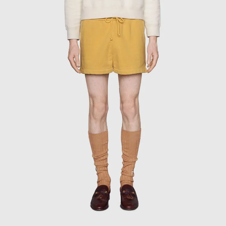 GUCCI X The North Face Web Print Cotton Shorts-8