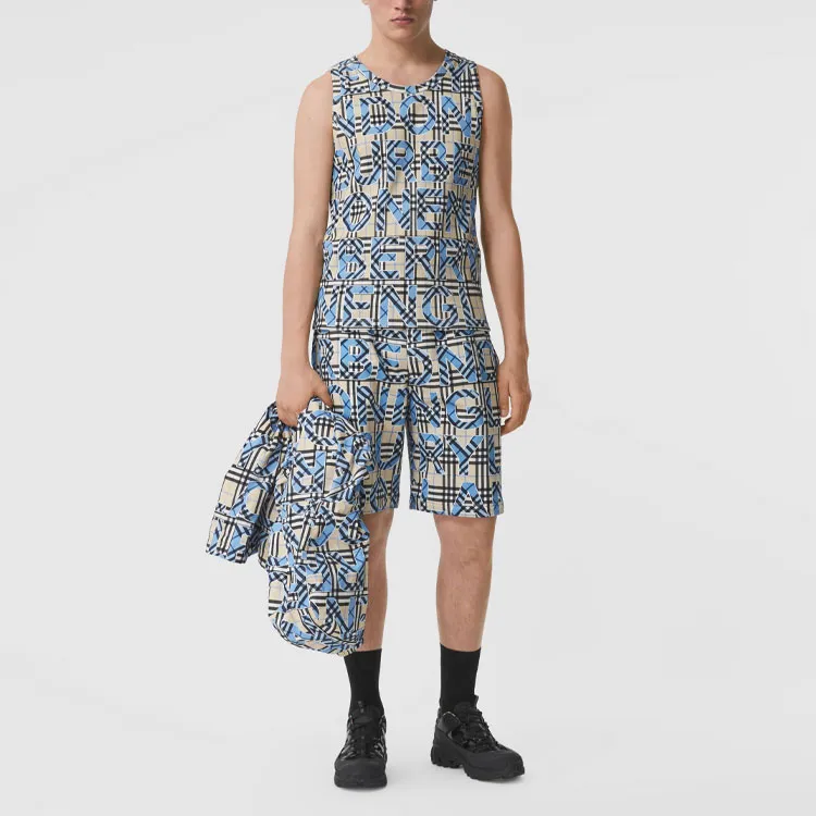 Burberry Tank Tops Men's Bright Cobalt-3