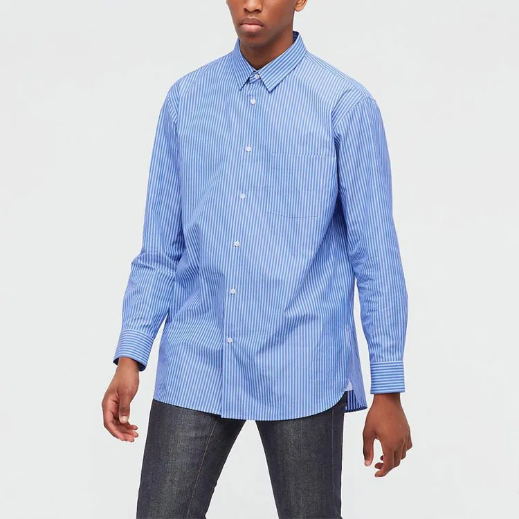 Jil Sander X UNIQLO Jil Sander Collaboration Shirts Men Royal Blue-3