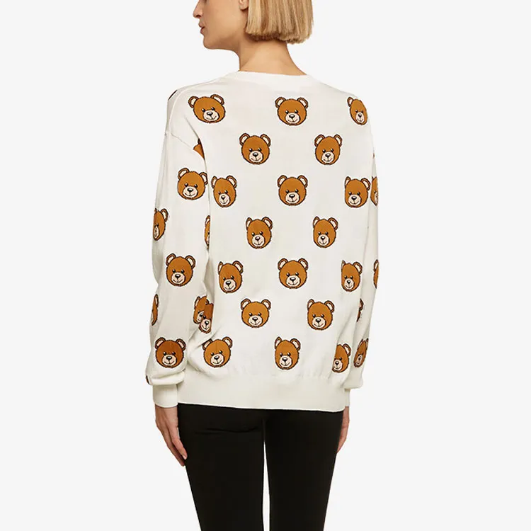 MOSCHINO Oversized Teddy Pattern Cardigan-1