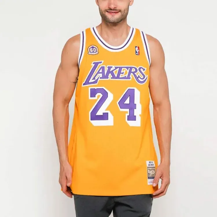Mitchell & Ness Basketball Jerseys Men's Yellow-3