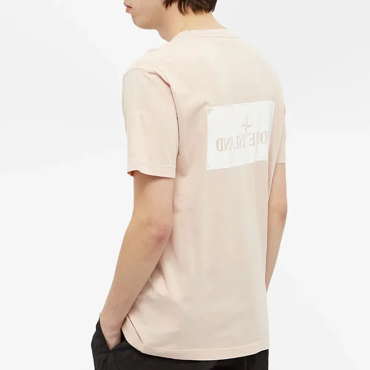 STONE ISLAND T Shirts Men Pink-3