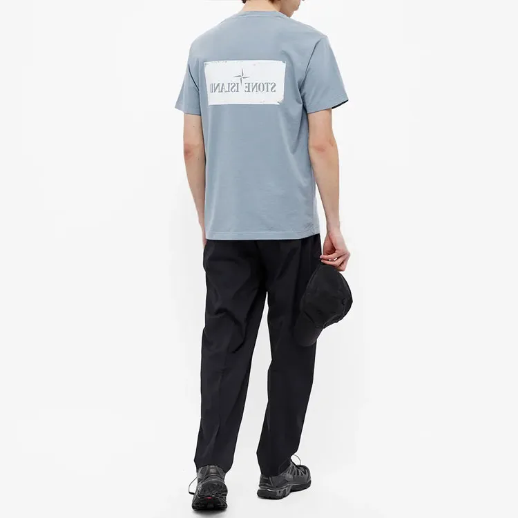 STONE ISLAND T Shirts Men Blue-3