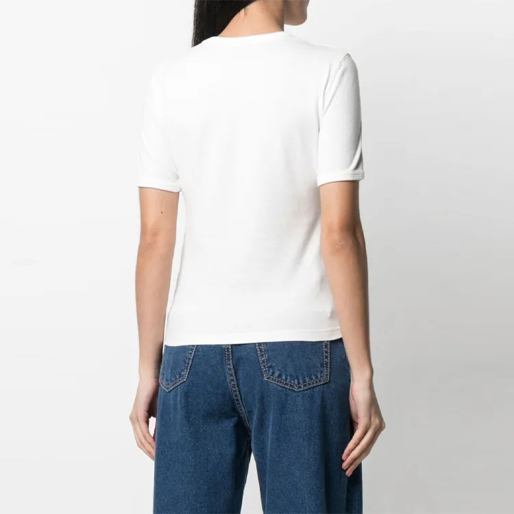 AMBUSH Emblem Slim Fit T shirt White Black-2