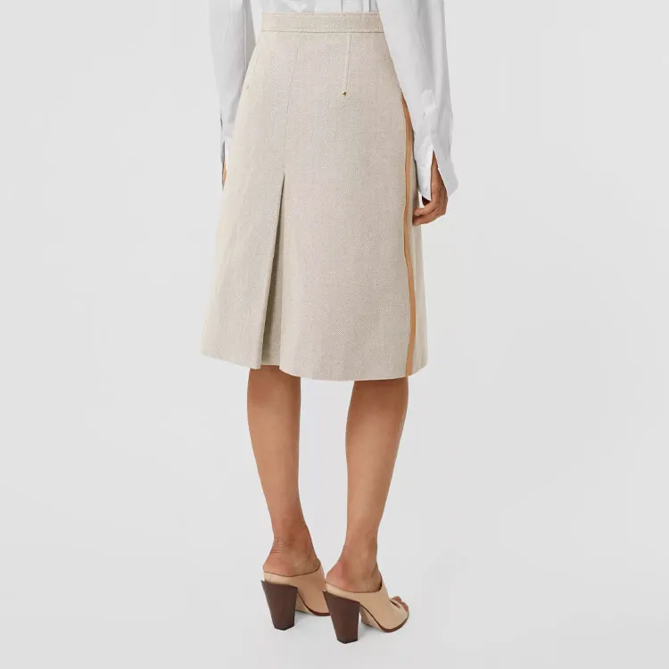 Burberry SS21 Casual Long Skirts Women's Gray-3