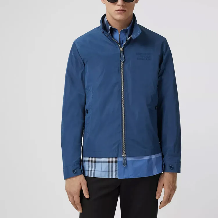 Burberry Jackets Men Ink Blue-4