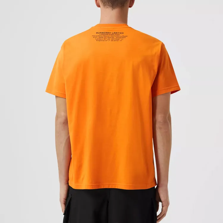 Burberry T-Shirts Men Deep Orange-3