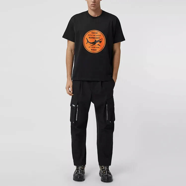 Burberry Shark Graphic Oversized T Shirt-1