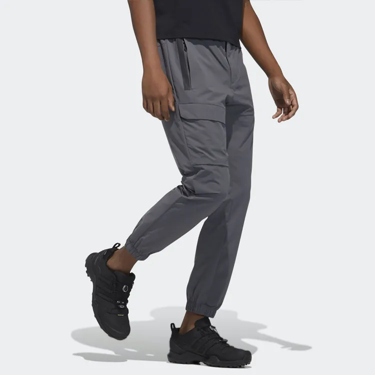 Adidas Knitted Sweatpants Men Light Gray-3