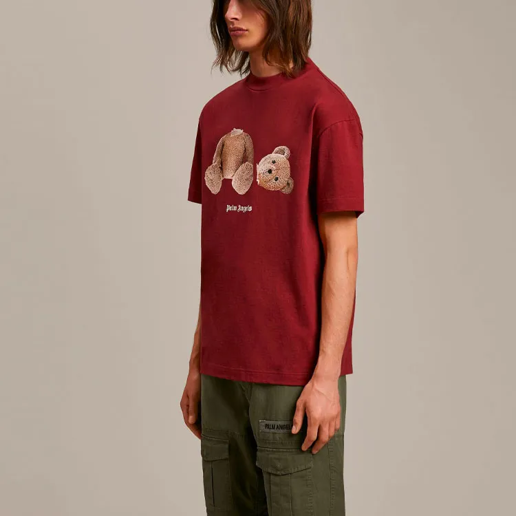 PALM ANGELS Teddy Bear Logo T shirt-4