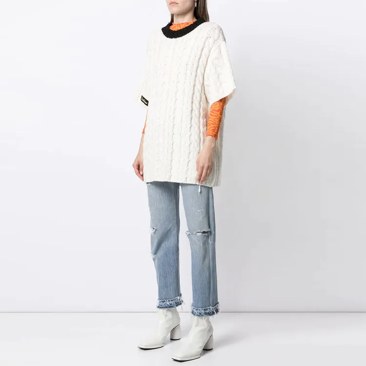 WE11DONE Sweaters Unisex Black White-3