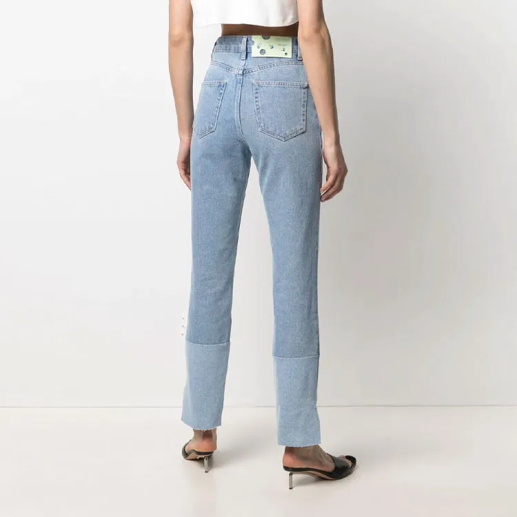 OFF WHITE SS21 Jeans Women's Blue-3