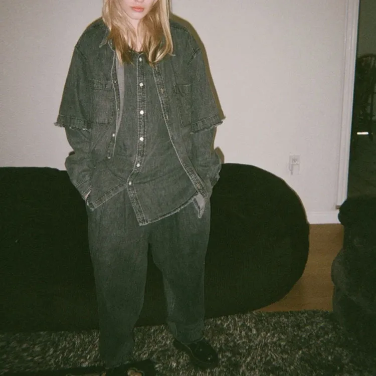 Drew House Lightweight Denim Ss Shirt-5