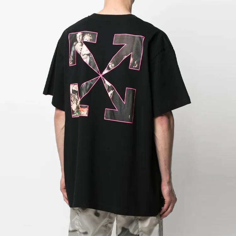 OFF WHITE Sprayed Caravaggio S/S Over Tee-4